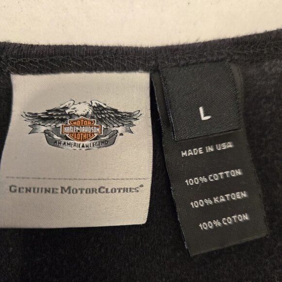 Harley-Davidson Black Tank Top Size Large - Picture 4 of 4